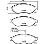 Mintex Front Brake Pad Set MDB3521