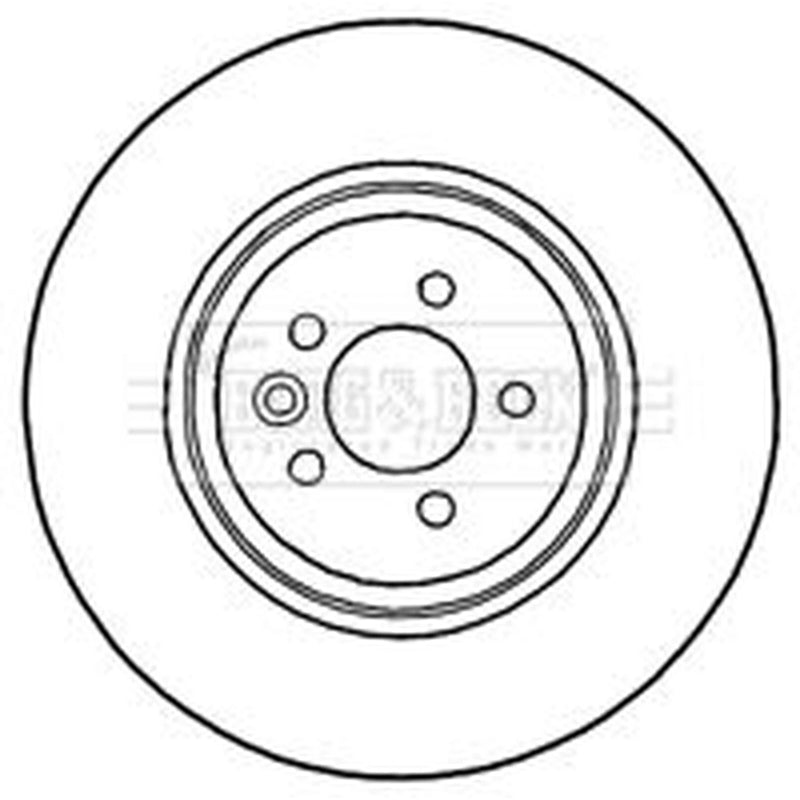 Borg & Beck 2 x Vented Front Brake Discs BBD4696