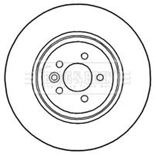Borg & Beck 2 x Vented Front Brake Discs BBD4696