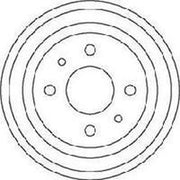 Abtex Brake Drum Assembly Rear BDM929