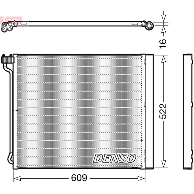 Denso Air Conditioning Condenser DCN05034