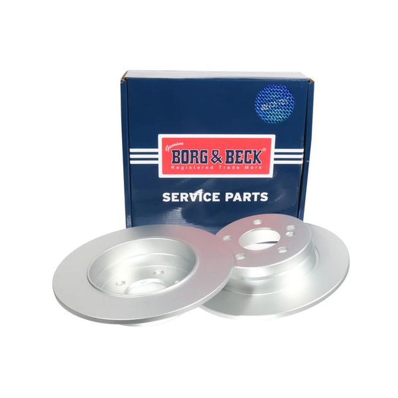 Borg & Beck 2 x Solid Rear Brake Discs BBD4722