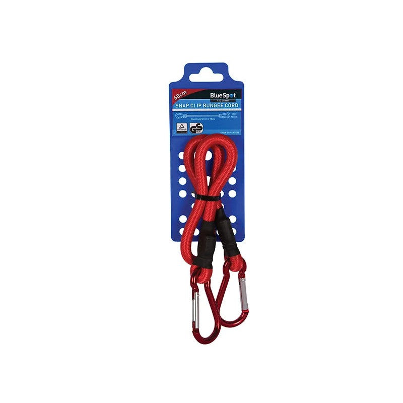 BlueSpot Tools Snap Clip Bungee 60cm x 10mm - 45443
