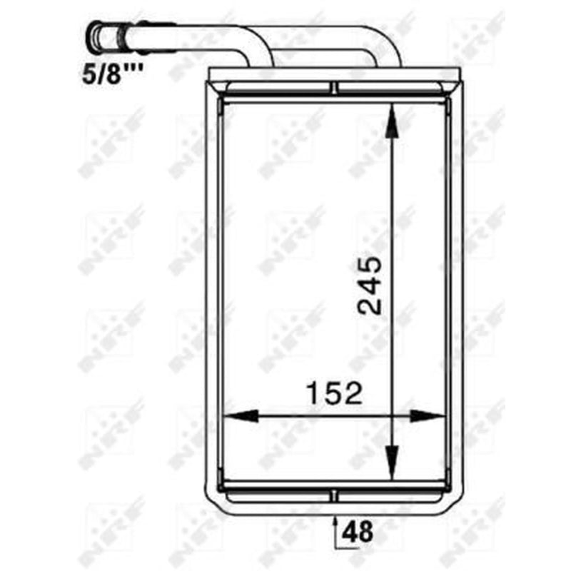 NRF Heater Matrix Core Heat Exchanger 54234