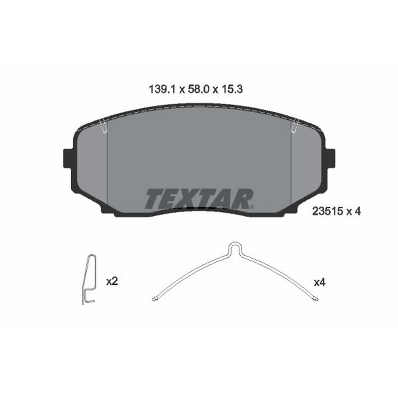 Textar Front Brake Pad Set 2351505