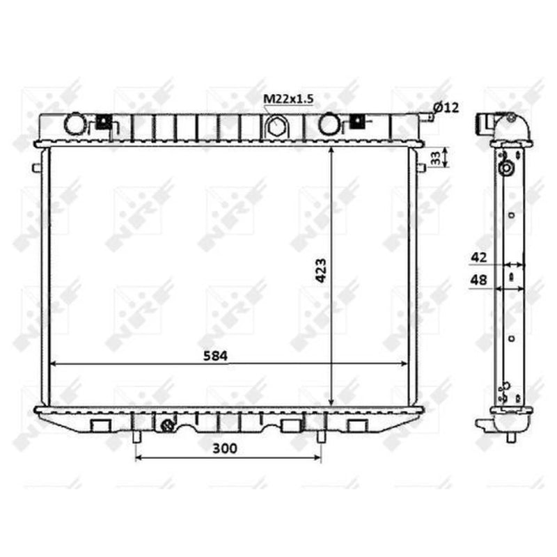 NRF Engine Radiator 53947