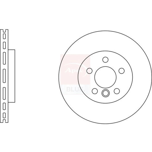 Apec 2 x Vented Rear Brake Discs SDK6731
