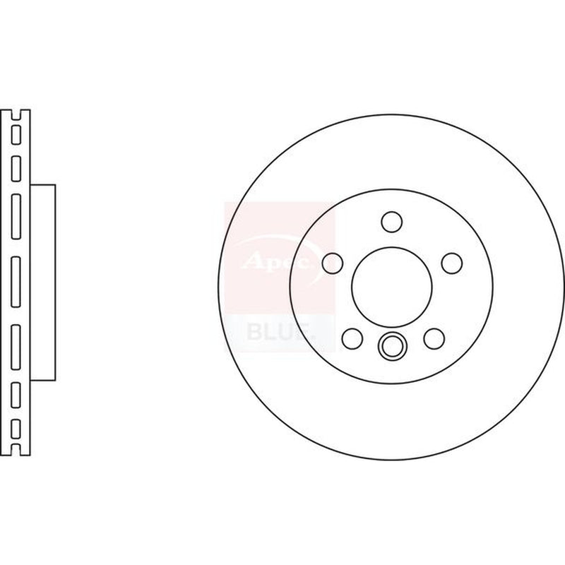 Apec 2 x Vented Rear Brake Discs SDK6731