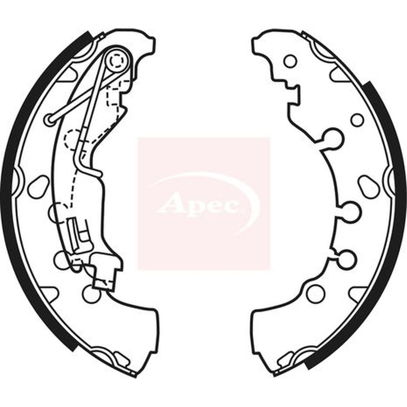 Apec Brake Shoe Set Axle Kit SHU697