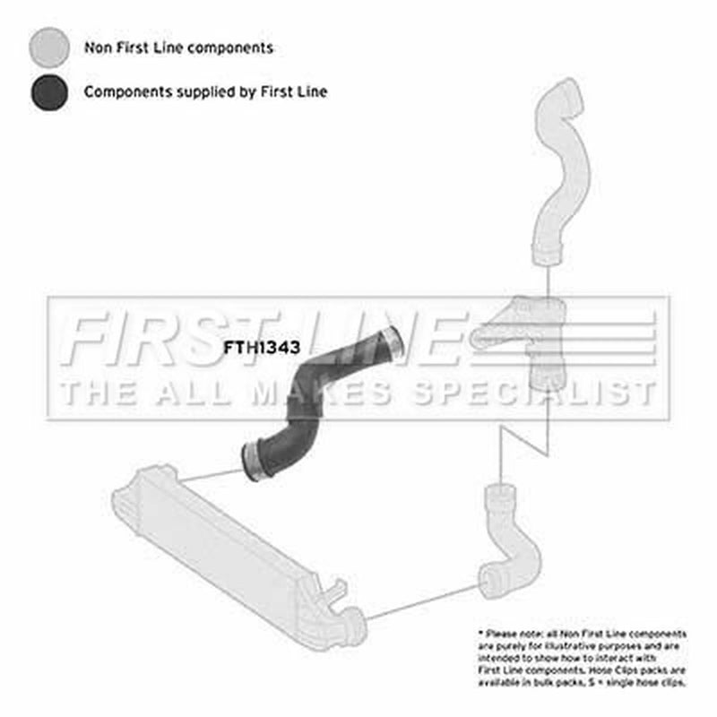 First Line Intercooler Turbo Charge Air Hose FTH1343