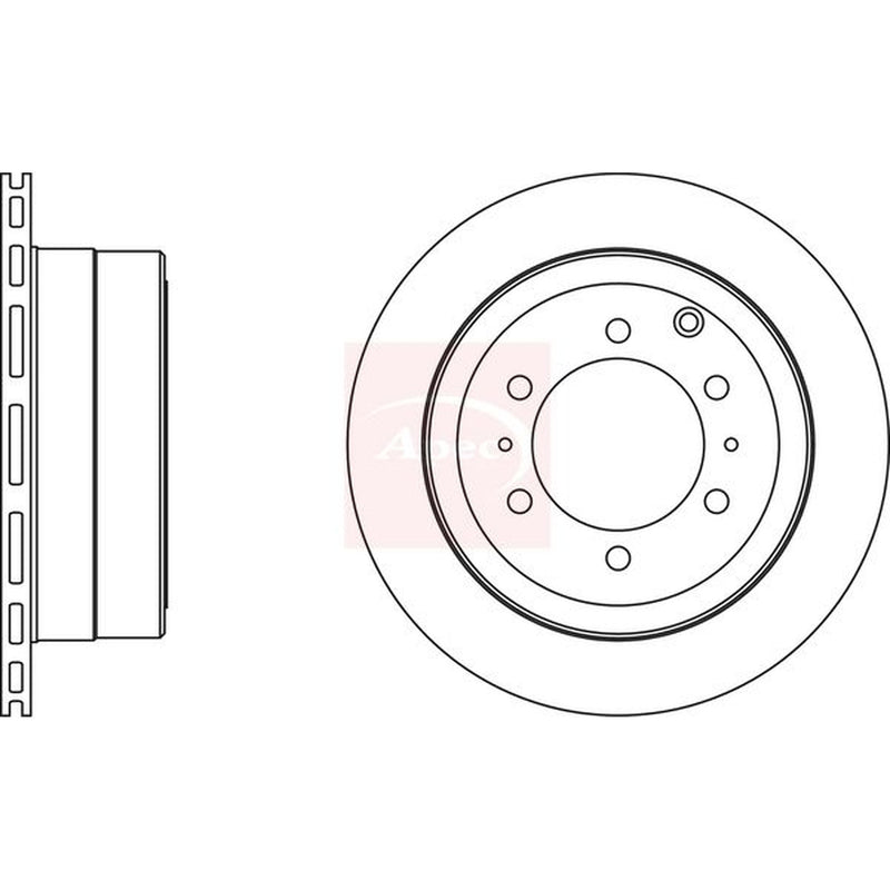 Apec 2 x Vented Rear Brake Discs DSK357