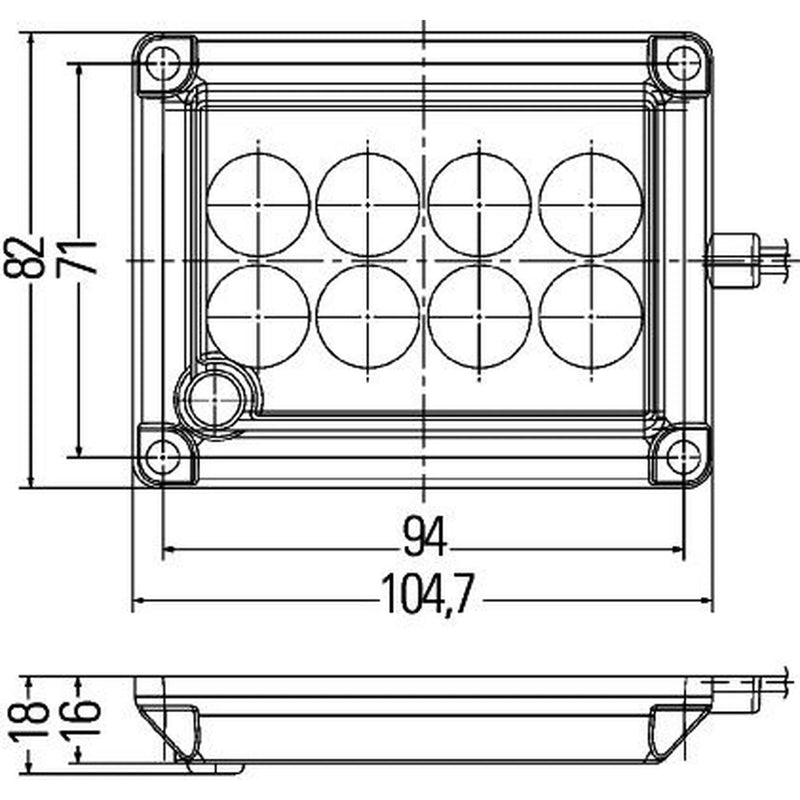 Hella Interior Lamp Md10-30 2JA Interior 2JA 012 557-001 2800529001 2JA 012