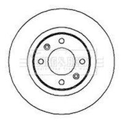 Borg & Beck 2 x Solid Rear Brake Discs BBD4261
