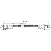 Borg & Beck Brake Hydraulic Hose Line Rear Left BBH7089