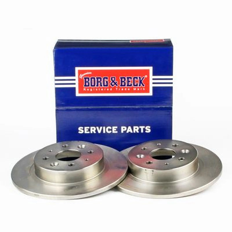 Borg & Beck 2 x Solid Rear Brake Discs BBD4461