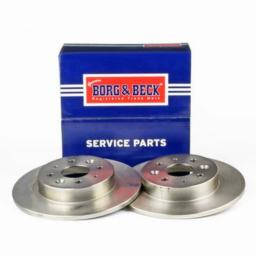 Borg & Beck 2 x Solid Rear Brake Discs BBD4461