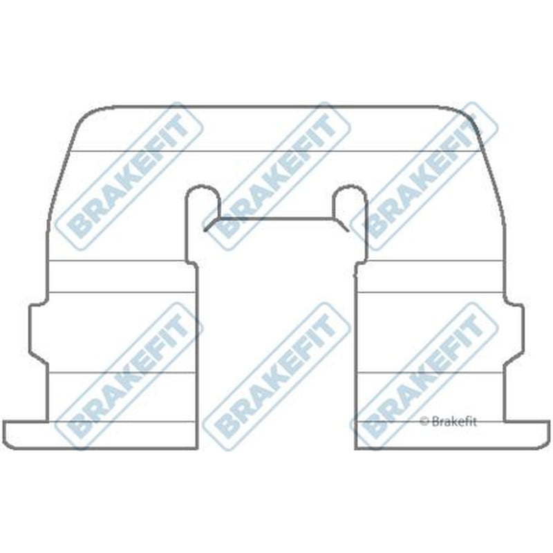 Apec Brake Pad Accessory Fitting Kit Front BKT1293