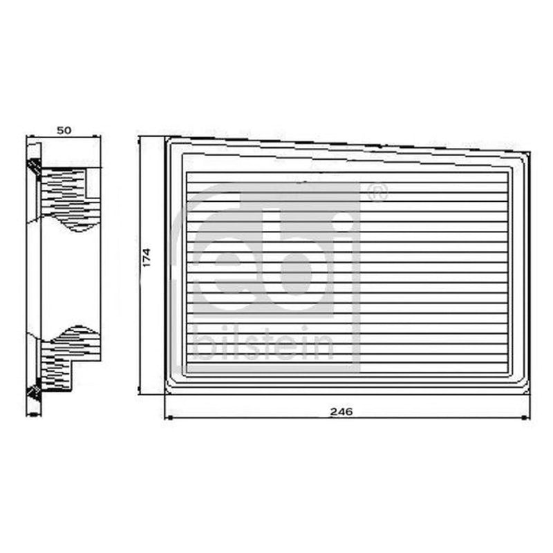 Febi Engine Air Filter 101665