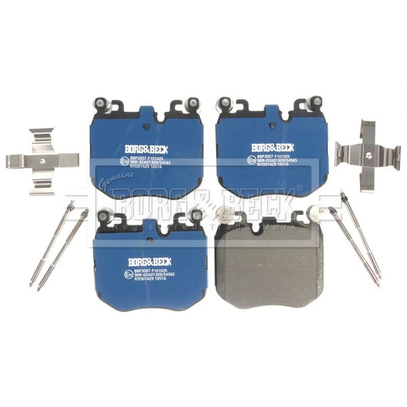 Borg & Beck 4 x Front Brake Pad Set BBP3007