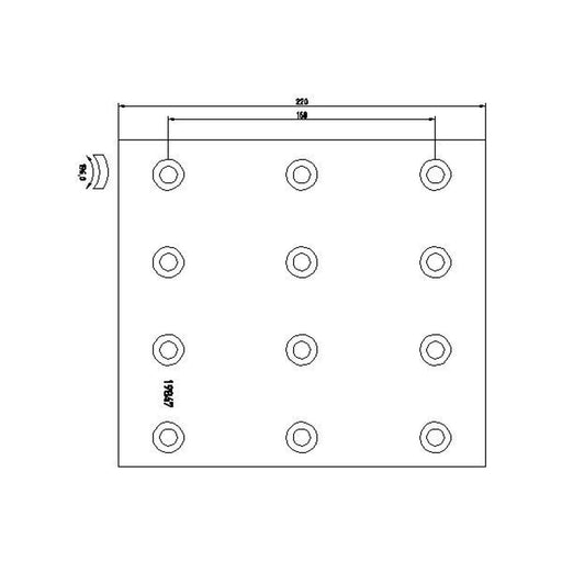 Textar Textar Cv Brake Lining Set 1969906