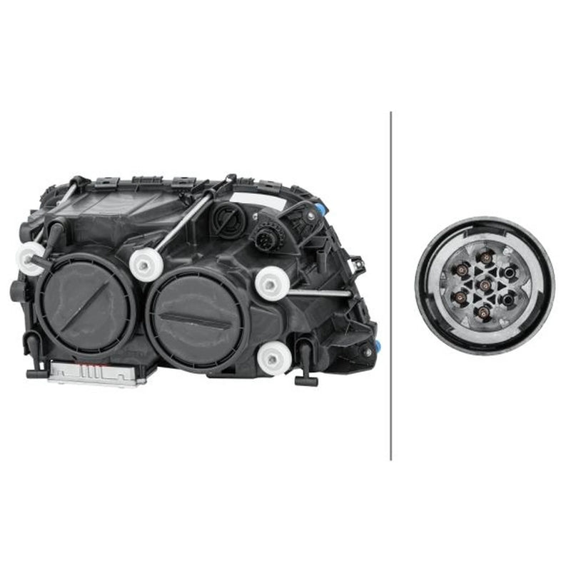 Hella Headlight Headlamp D1S/H1 Left 1EL 009 513-211