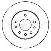 Borg & Beck 2 x Vented Front Brake Discs BBD4318