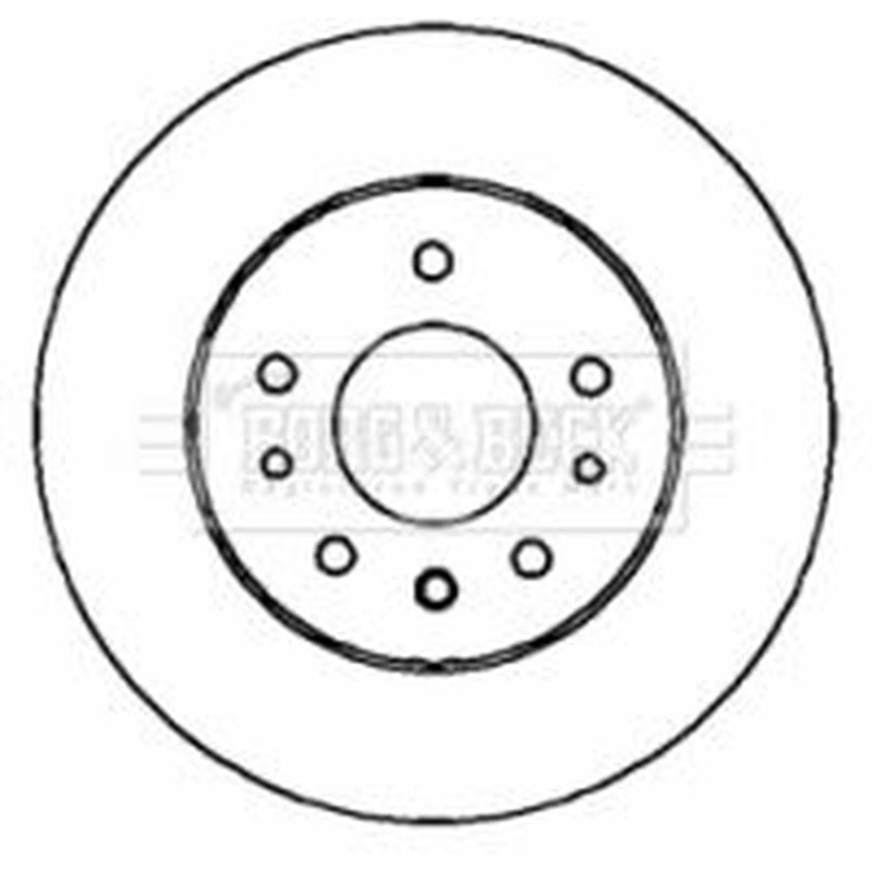 Borg & Beck 2 x Vented Front Brake Discs BBD4318