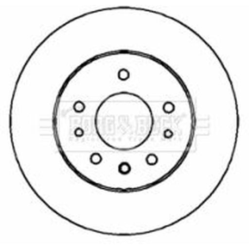 Borg & Beck 2 x Vented Front Brake Discs BBD4318