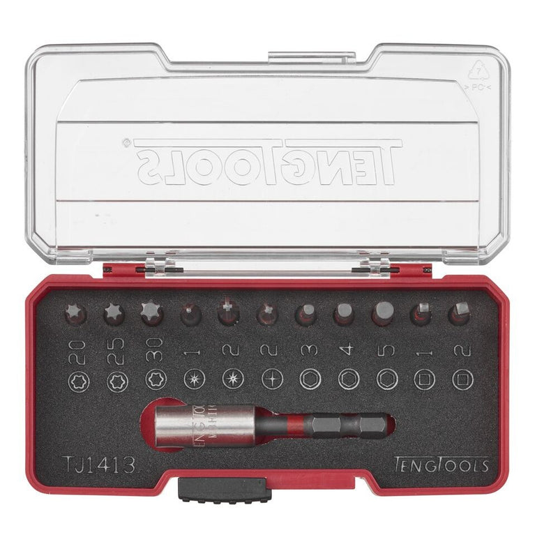 Teng Tools Impact Bit Set Mixed 12 Pieces with Belt Clip