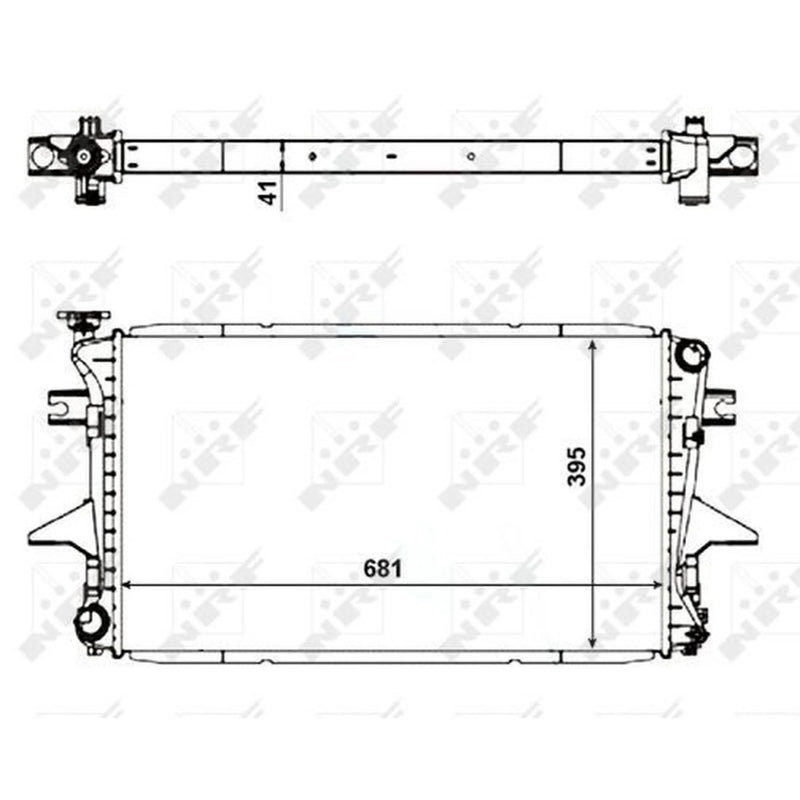 NRF Engine Radiator 56061
