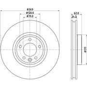 DON 2 x Front Brake Discs PCD20181