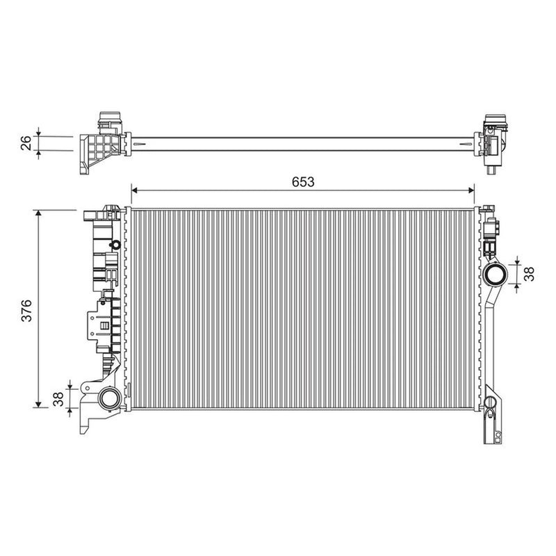 Valeo Engine Radiator 701300
