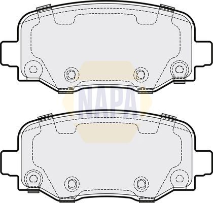 NAPA Front & Rear Pads fits JEEP
