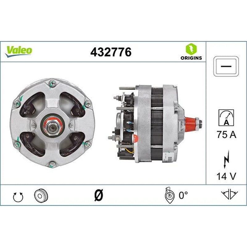 Valeo Car Alternator 12V 432776