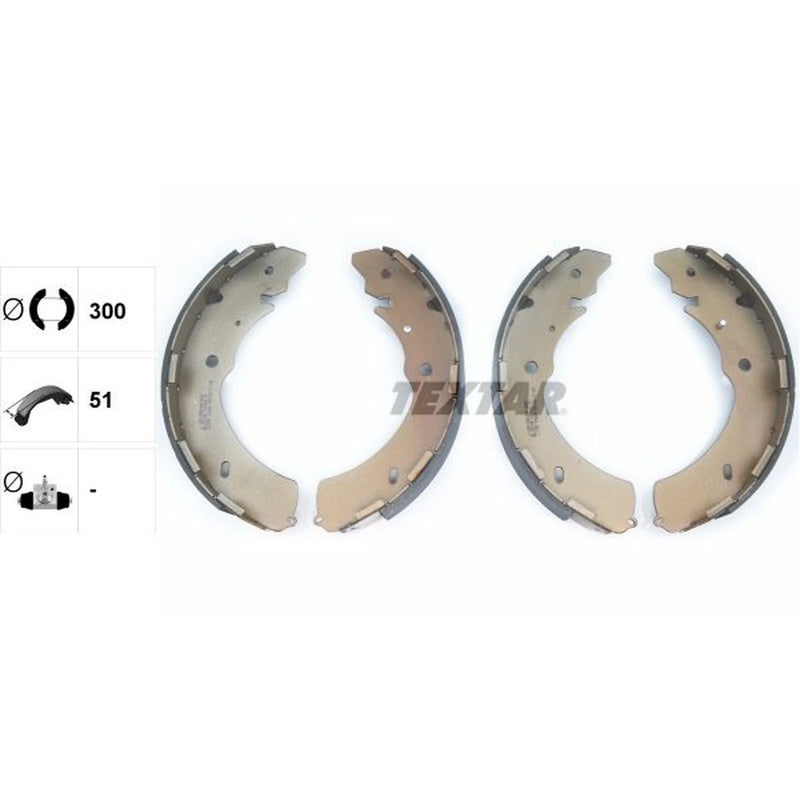 Textar Brake Shoe Set Axle Kit 91073000