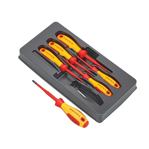 KNIPEX 00 20 12 V05 VDE Screwdriver Set, 6 Piece - 00 20 12 V05