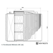 Blue Print Engine Air Filter ADV182273