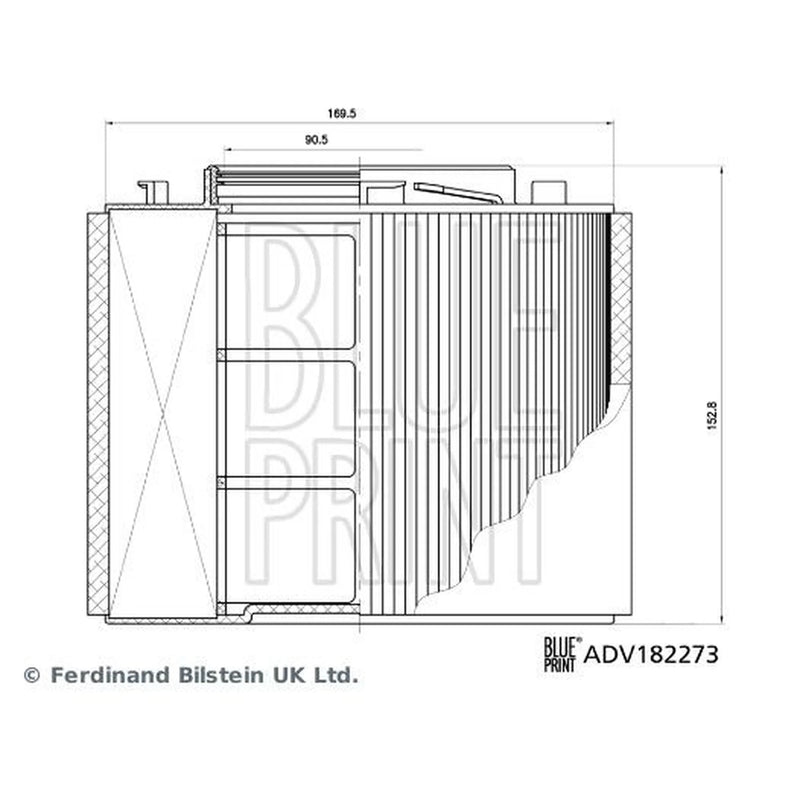 Blue Print Engine Air Filter ADV182273