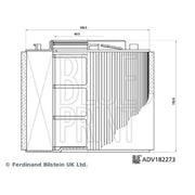 Blue Print Engine Air Filter ADV182273