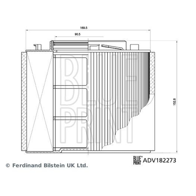 Blue Print Engine Air Filter ADV182273