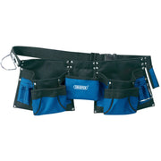 Draper Double Pouch Tool Belt with Quick Release Buckle
