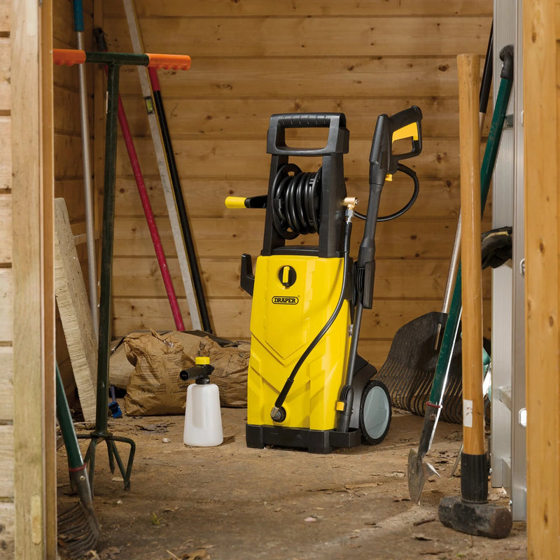 Draper Pressure Washer 2200W 165Bar 230V Yellow
