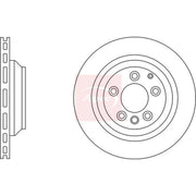 Apec 2 x Vented Rear Brake Discs DSK2475