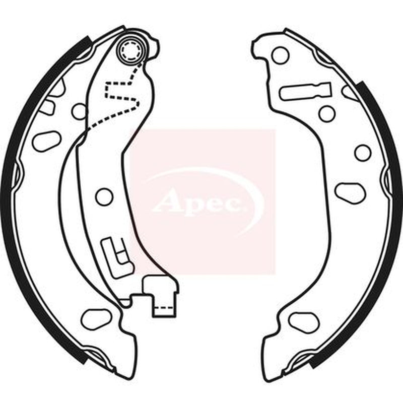 Apec Brake Shoe Set Axle Kit SHU647