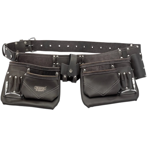 Draper Expert Double Pouch Tool Belt OTLTP/ND - Oil-Tanned Leather