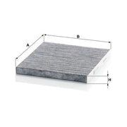 MANN-FILTER Cabin Air Filter (Pollen Filter) below CUK 23 009