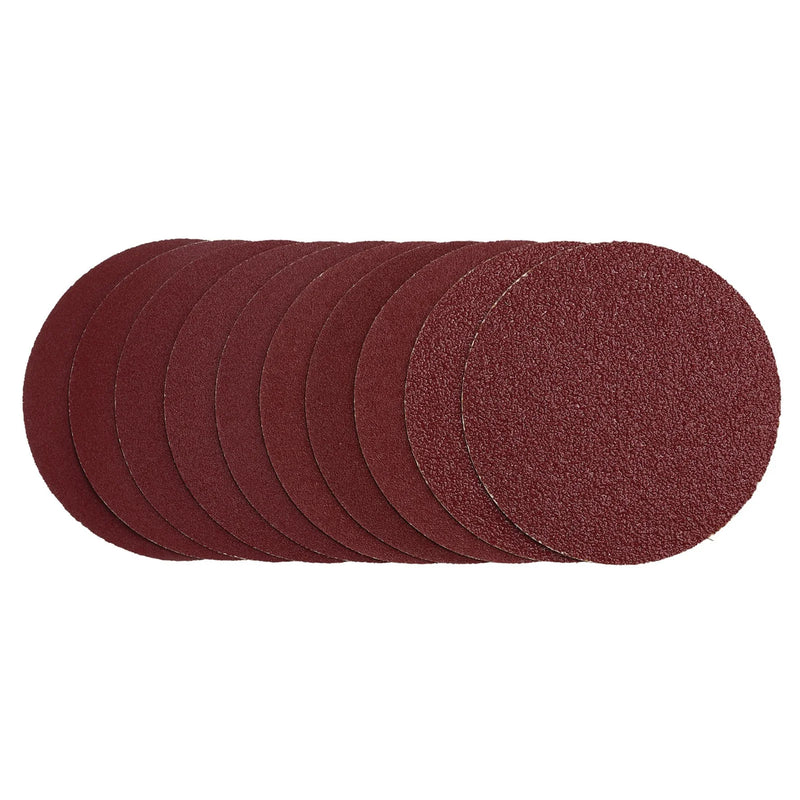 Draper Sanding Discs 125mm Hook & Loop Assorted Grit Pack of 10