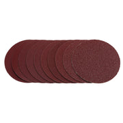 Draper Sanding Discs 125mm Hook & Loop Assorted Grit Pack of 10