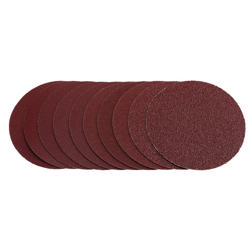 Draper Sanding Discs 125mm Hook & Loop Assorted Grit Pack of 10