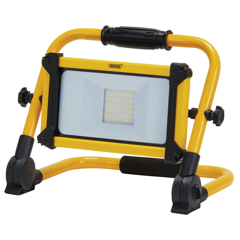 Draper 230V SMD LED Rechargeable Folding Site Light 30W 3300 Lumens